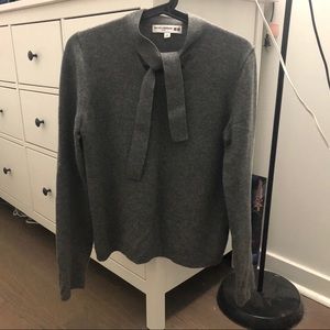 Uniqlo IDLF 100% cashmere sweater with tie detail